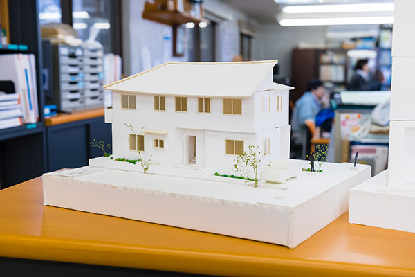 新宿区工務店で設計した建築模型
